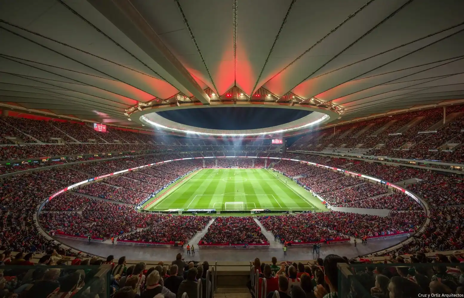 سقف جمع‌شونده استادیوم Wanda Metropolitano